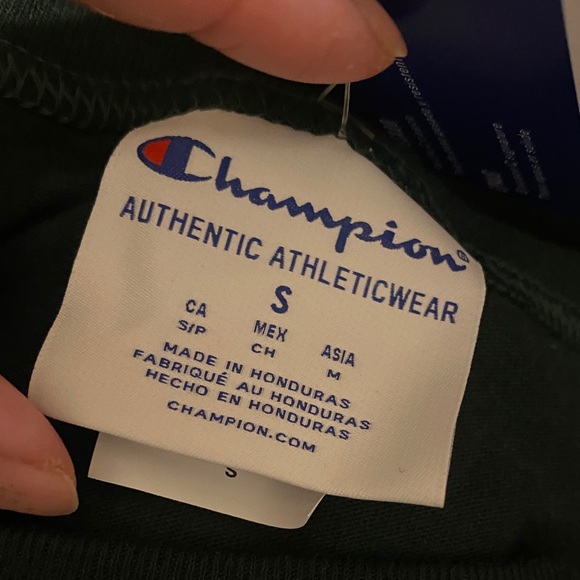 NWT, Men’s Size S Champion Pine Green Short Sleeve Tee W/ Logo Embroidery - Picture 13 of 15